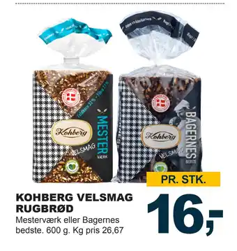 Let-Køb KOHBERG VELSMAG RUGBRØD tilbud