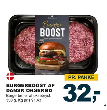 Let-Køb BURGERBOOST AF DANSK OKSEKØD tilbud