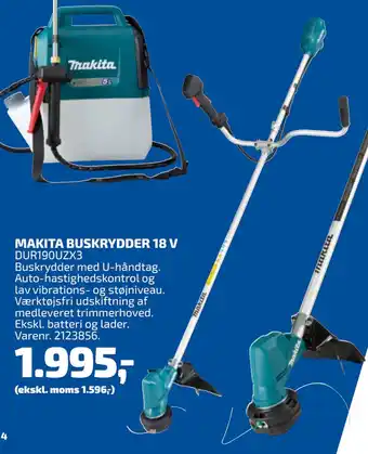 Davidsen MAKITA BUSKRYDDER 18 V tilbud