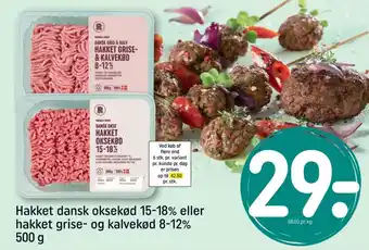 REMA 1000 Hakket oksekød 15-18% tilbud