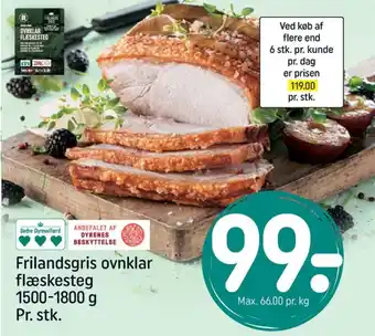 REMA 1000 Flæskesteg tilbud