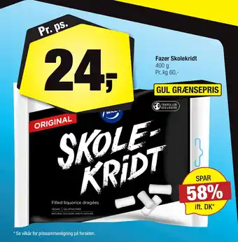 Calle Fazer Skolekridt tilbud