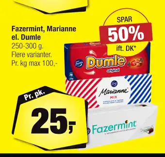 Calle Fazermint, Marianne el. Dumle tilbud
