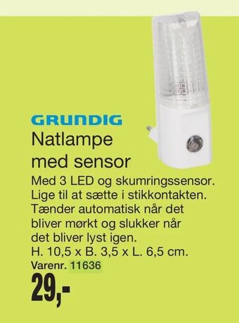 Harald Nyborg Natlampe med sensor tilbud