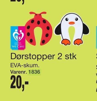 Harald Nyborg Dørstopper 2 stk tilbud