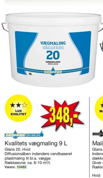 Harald Nyborg Kvalitets vægmaling 9 L tilbud