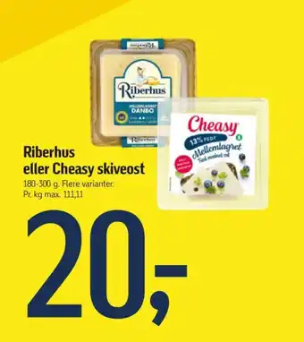 Føtex Riberhus eller Cheasy skiveost tilbud