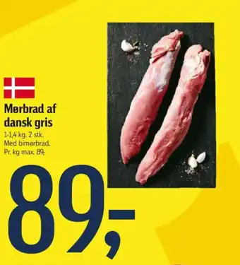 Føtex Mørbrad af dansk gris tilbud