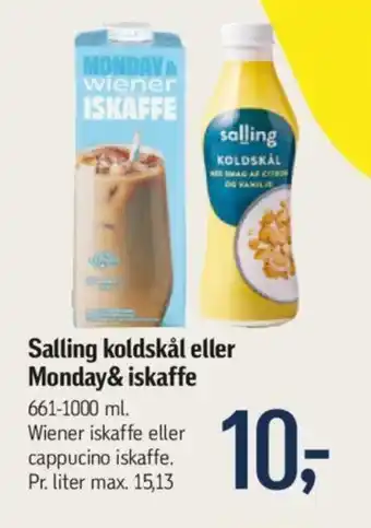 Føtex Salling koldskål eller Monday & iskaffe tilbud