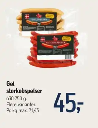 Føtex Gøl storkøbspølser tilbud