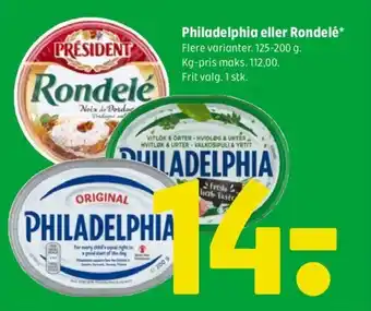 Coop 365 Philadelphia eller Rondelé tilbud