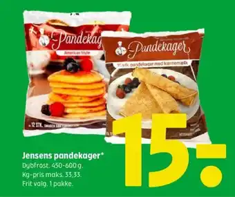 Coop 365 Jensens pandekager tilbud