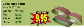 Løse slibebånd