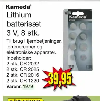 Harald Nyborg Lithium batterisæt 3 V, 8 stk tilbud