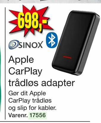 Harald Nyborg Apple CarPlay trådløs adapter tilbud