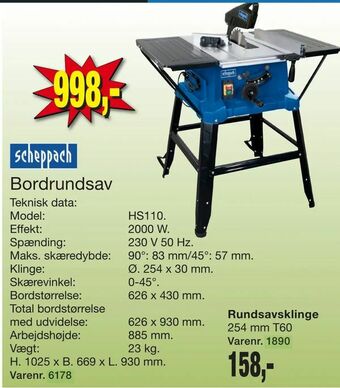 Harald Nyborg Bordrundsav tilbud