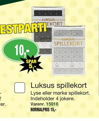 Harald Nyborg Luksus spillekort tilbud