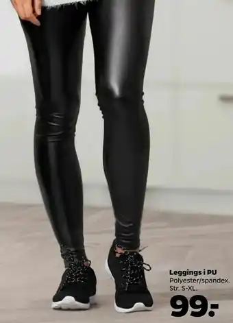 Netto Leggings i PU tilbud