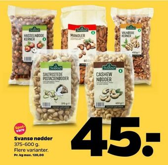 Netto Svansø nødder tilbud