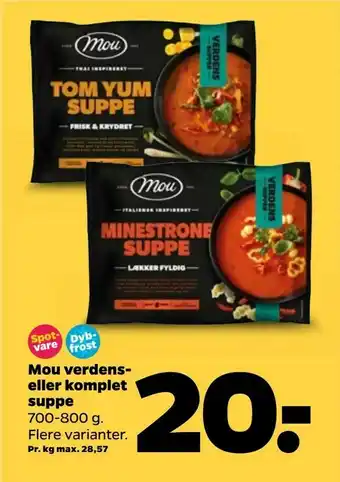 Netto eller komplet suppe tilbud
