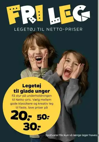Netto Legetøj til glade unger tilbud