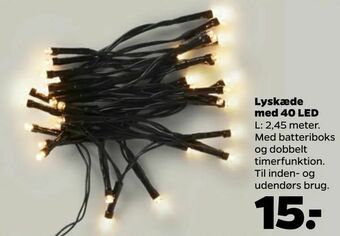 Netto Lyskæde med 40 LED tilbud