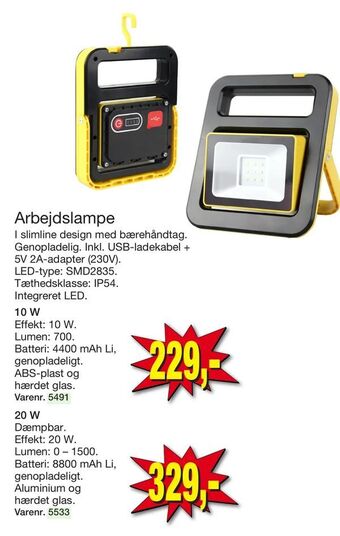 Harald Nyborg Arbejdslampe tilbud