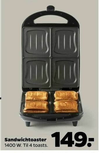 Netto Sandwichtoaster tilbud