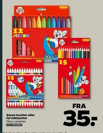 Netto Sense tuscher eller farveblyanter tilbud