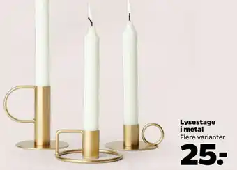 Netto Lysestage i metal tilbud