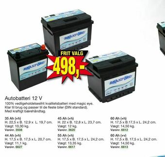 Harald Nyborg Autobatteri 12 V tilbud