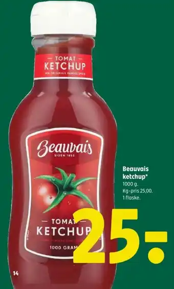 Coop 365 Beauvais ketchup tilbud