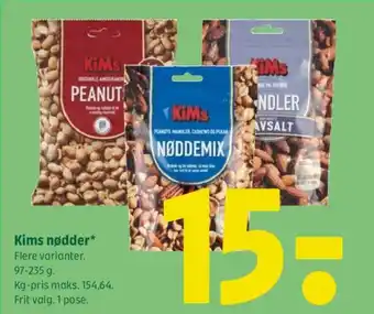 Coop 365 Kims nødder tilbud