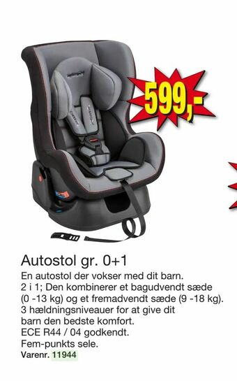 Harald Nyborg Autostol gr. 0+1 tilbud