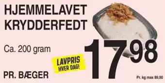 ABC Lavpris HJEMMELAVET KRYDDERFEDT tilbud