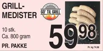 ABC Lavpris GRILL- MEDISTER tilbud