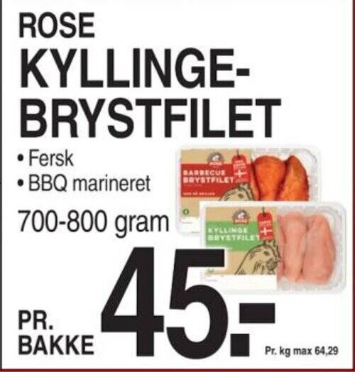 ROSE KYLLINGE- BRYSTFILET tilbud hos ABC Lavpris