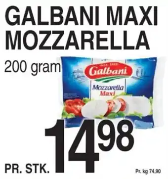 ABC Lavpris GALBANI MAXI MOZZARELLA tilbud