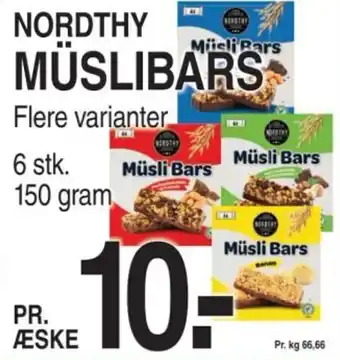 ABC Lavpris NORDTHY MÜSLIBARS tilbud