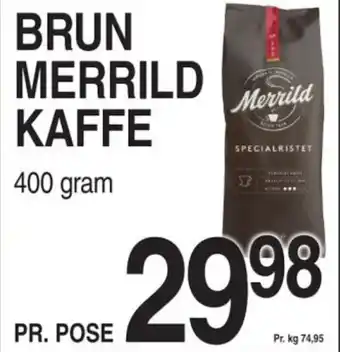 ABC Lavpris BRUN MERRILD KAFFE tilbud