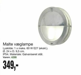 Harald Nyborg Malte væglampe tilbud