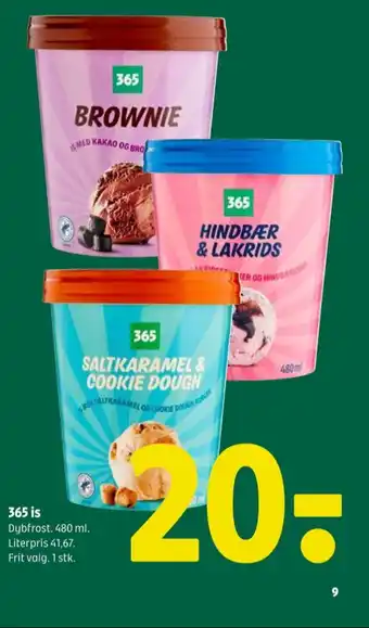 Coop 365 Saltkaramel & Cookie Dough is tilbud