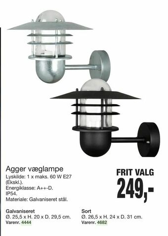Harald Nyborg Agger væglampe tilbud