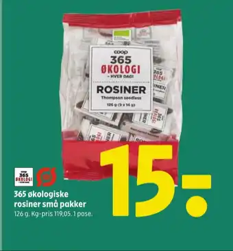 Coop 365 Rosiner tilbud