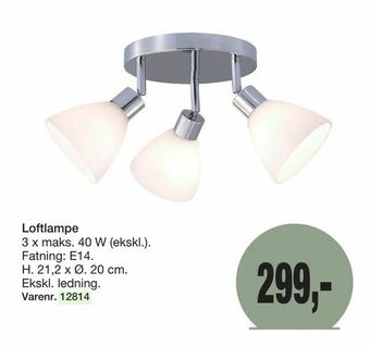 Harald Nyborg Loftlampe tilbud