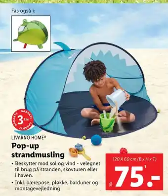 Lidl Strandtelt tilbud