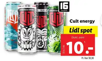 Lidl Energidrik tilbud