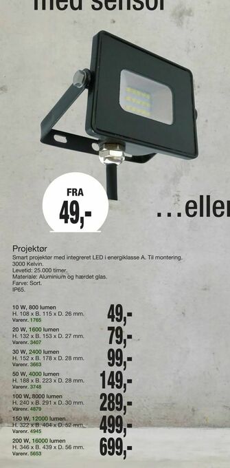 Harald Nyborg Projektør tilbud