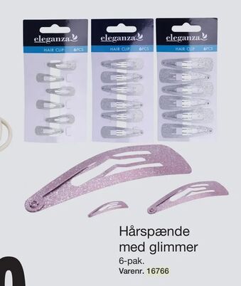 Hårspænde med glimmer