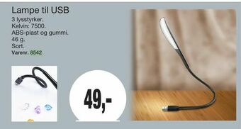Harald Nyborg Lampe til USB tilbud